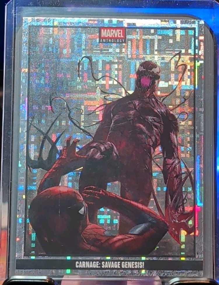 2025 Panini Marvel Anthology Carnage: Savage Genesis Carnival Holo #'d 74/75