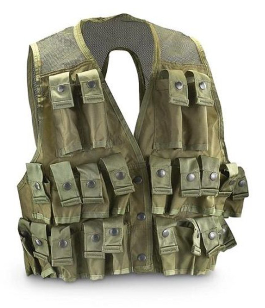 USGI Vintage Vietnam Grenade Ammunition Carrying Vest OD Green BRAND NEW USGI Vintage Vietnam Grenade Ammunition Carrying Vest OD Green BRAND NEW