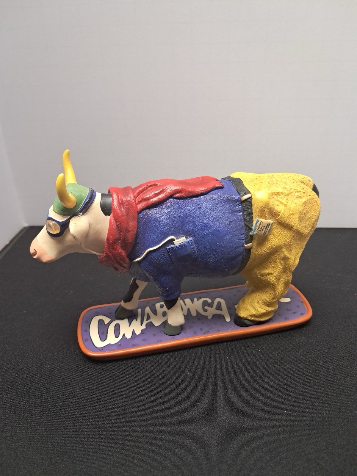 CowParade Cowabunga Dude 7750 Westland 2007 Surfing Cow Figurine w/ Tag