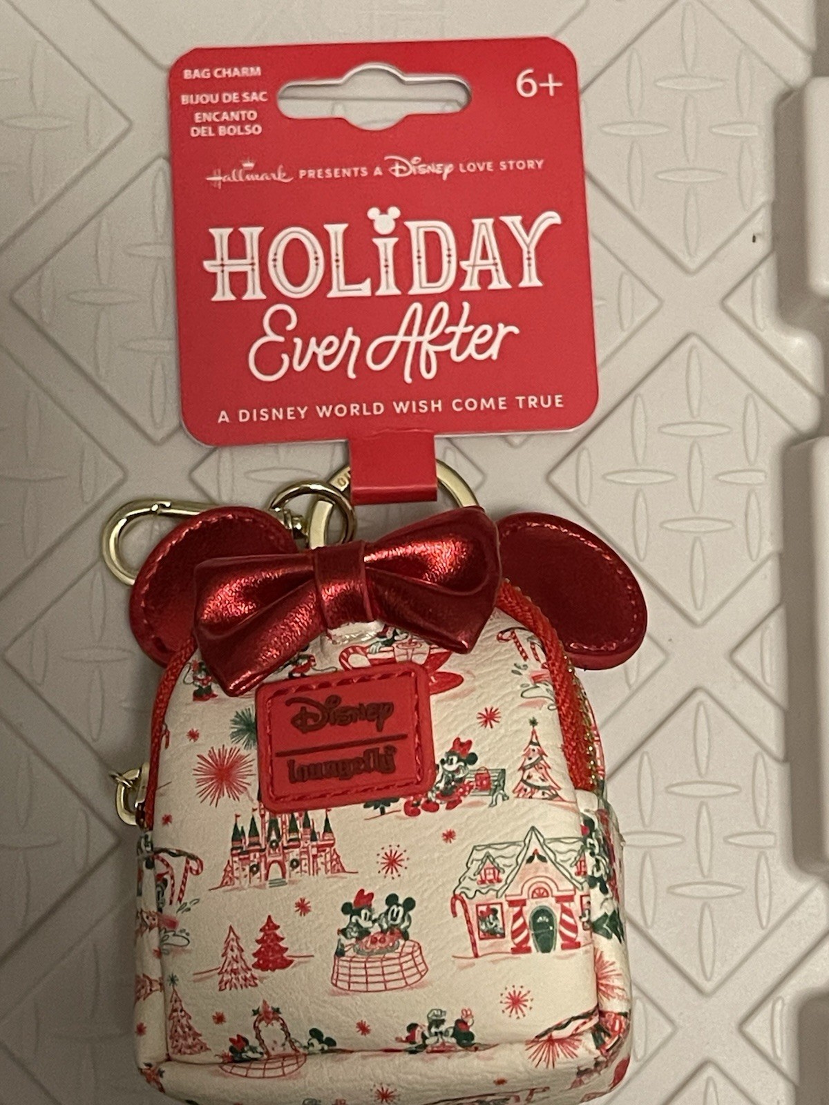 Disney Loungefly Hallmark Happily Ever After Movie Mini Backpack Bag Charm NEW