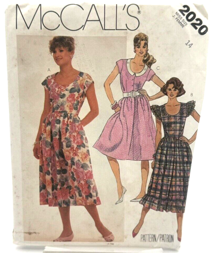 Rare McCall's Pattern #2020 - Dress (Size 14)