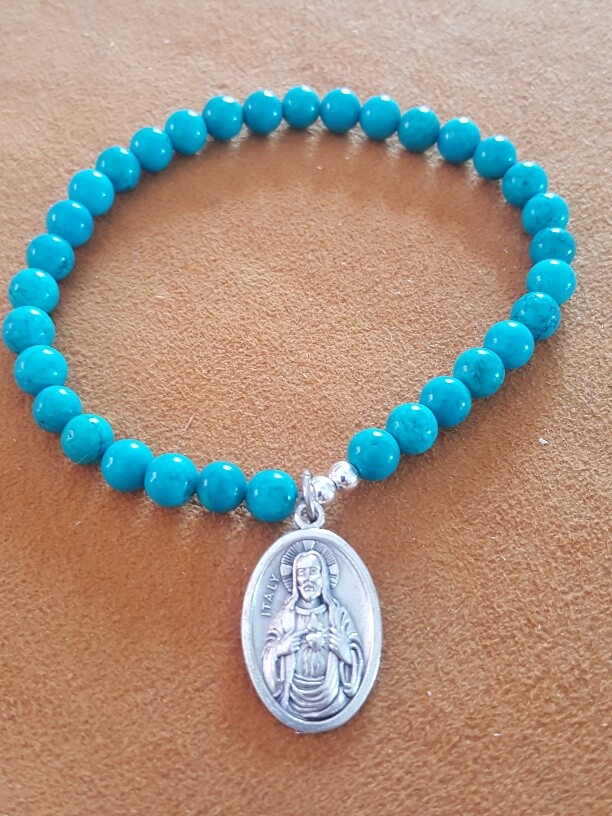 THE JESUS PRAYER    Instructions and Genuine Turquoise Caplet