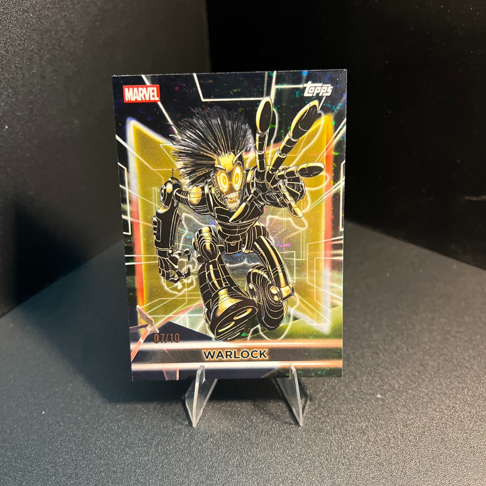 2026 Topps Marvel Neon | Warlock | Black Sparkle Foil /10 #126