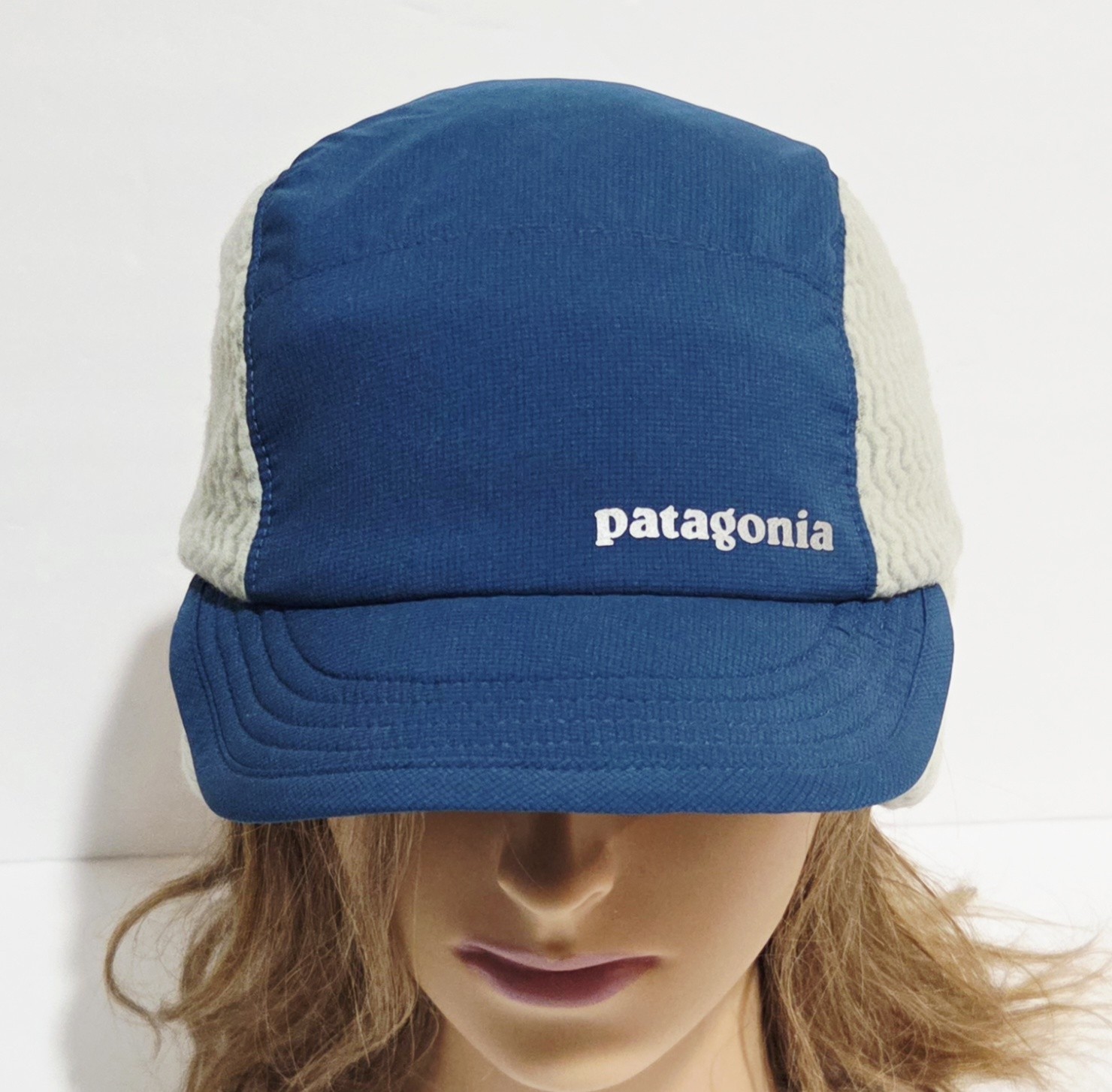 Patagonia Lightweight Winter Sport Hiking Duckbill Cap Logo Unisex Blue One Size