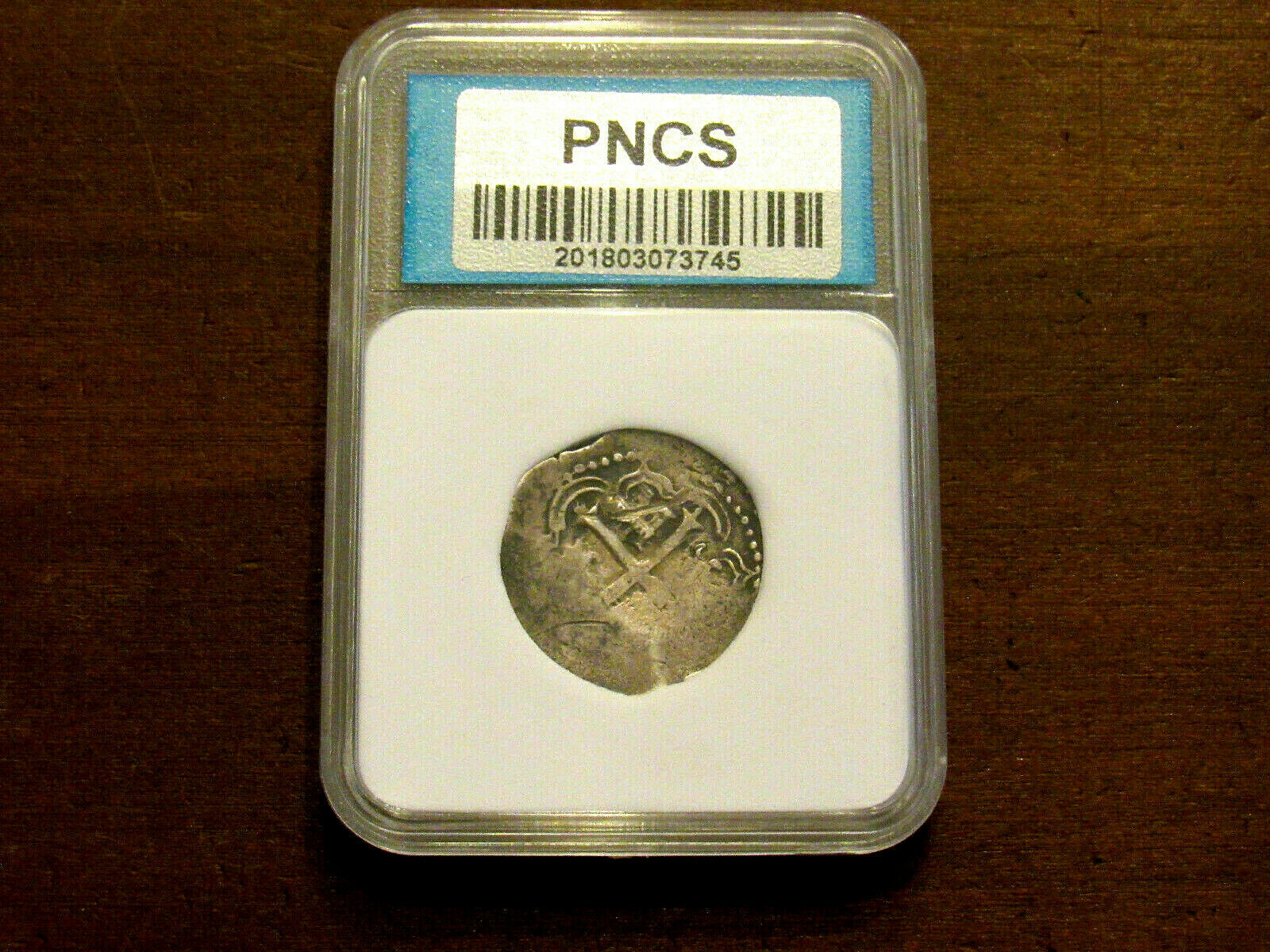 1607-1617 ATOCHA SANTA MARGARITA SHIPWRECKS ERA SPANISH 2 REALES SILVER PNCS F15