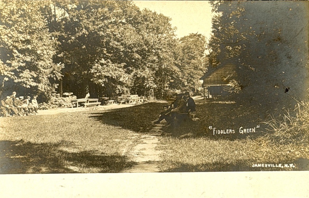 Vintage RPPC Postcard Fiddlers Green Park Jamesville NY Onondaga County New York