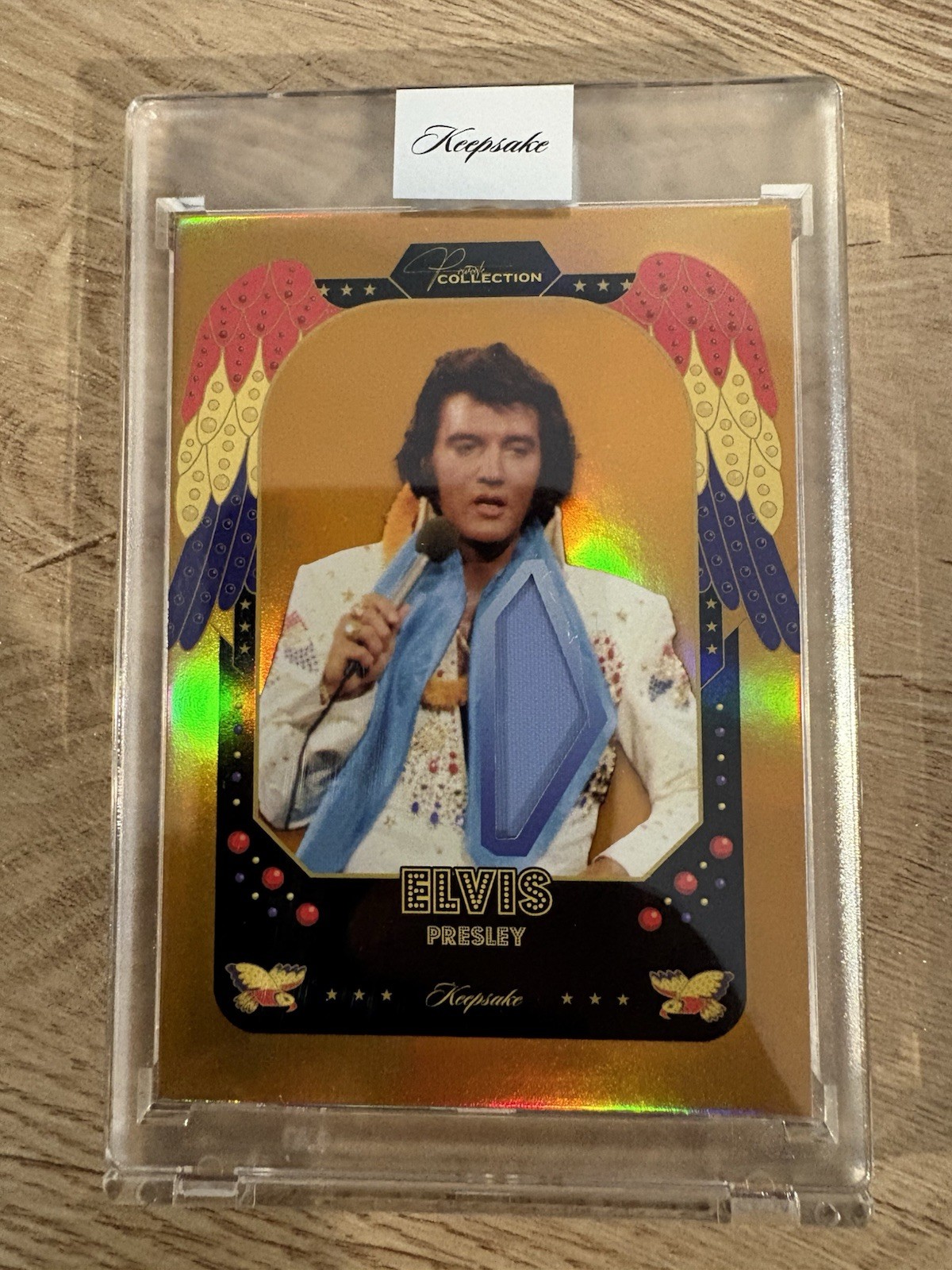 Elvis Presley 2026 Keepsake ENCASED RELIC card #’d 13/50 framing included 