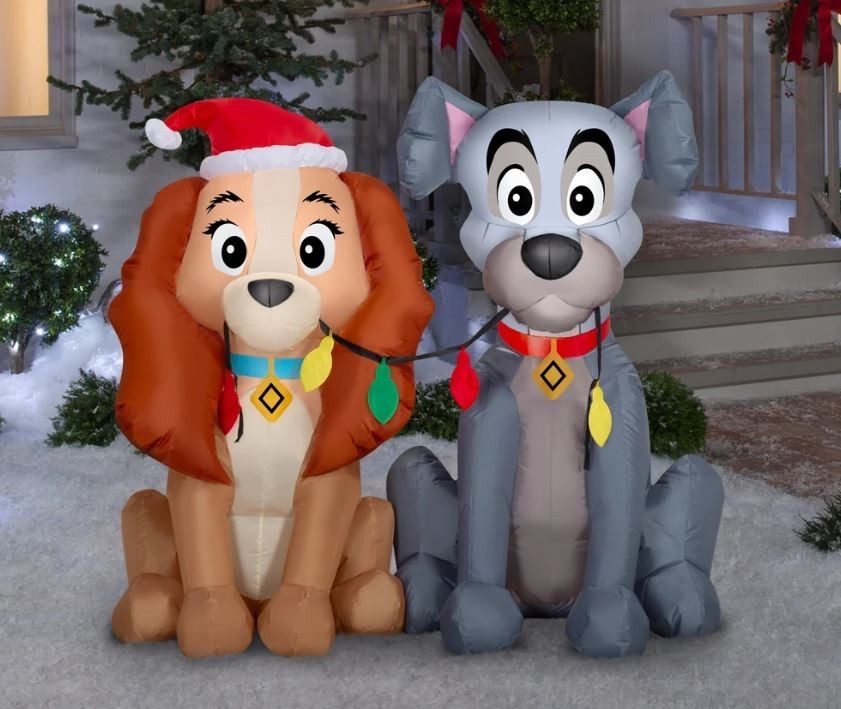 PRESALE 4 FT DISNEY'S LADY AND THE TRAMP CHRISTMAS AIRBLOWN INFLATABLE PRESALE 4 FT DISNEY'S LADY AND THE TRAMP CHRISTMAS AIRBLOWN INFLATABLE