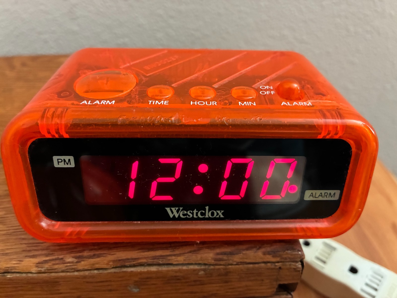 Westclox Vintage Translucent Hot Orange Alarm Clock Tested Works Westclox Vintage Translucent Hot Orange Alarm Clock Tested Works