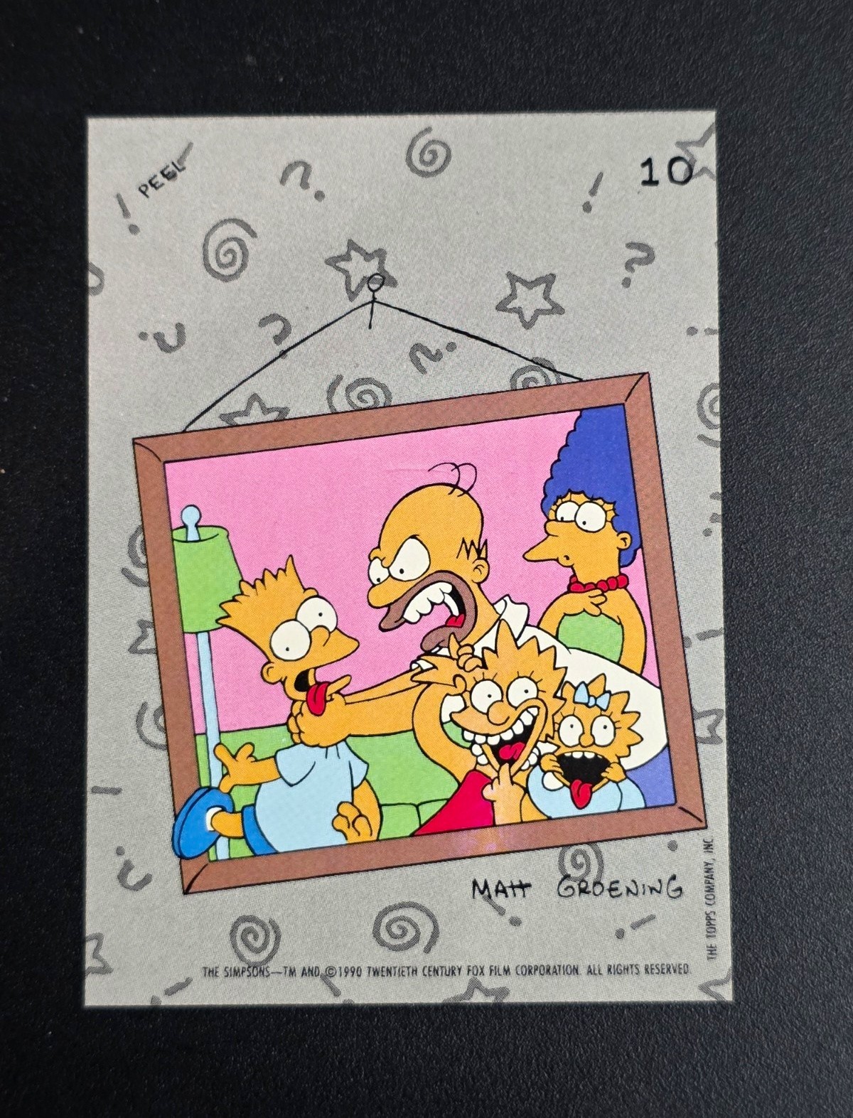 1990 Topps The Simpsons #10 Sticker Card