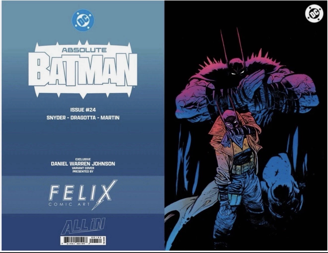 DC Comics Absolute Batman #24 Daniel Warren Johnson  Foil Cover *PRESALE*