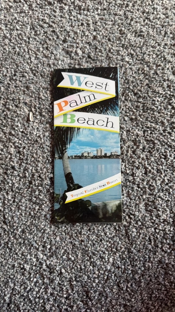 Vintage West Palm Beach Travel Brochure Vintage West Palm Beach Travel Brochure