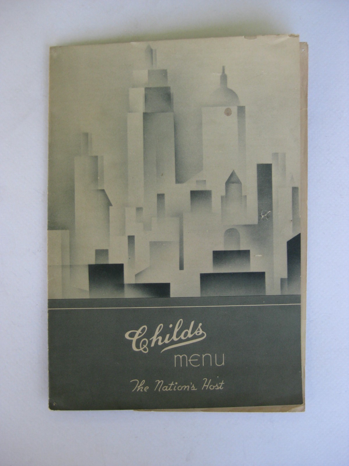 Vtg 1938 Childs The Nation\'s Host Restaurant Menu Art Deco New York, NY Rare Vtg 1938 Childs The Nation\'s Host Restaurant Menu Art Deco New York, NY Rare