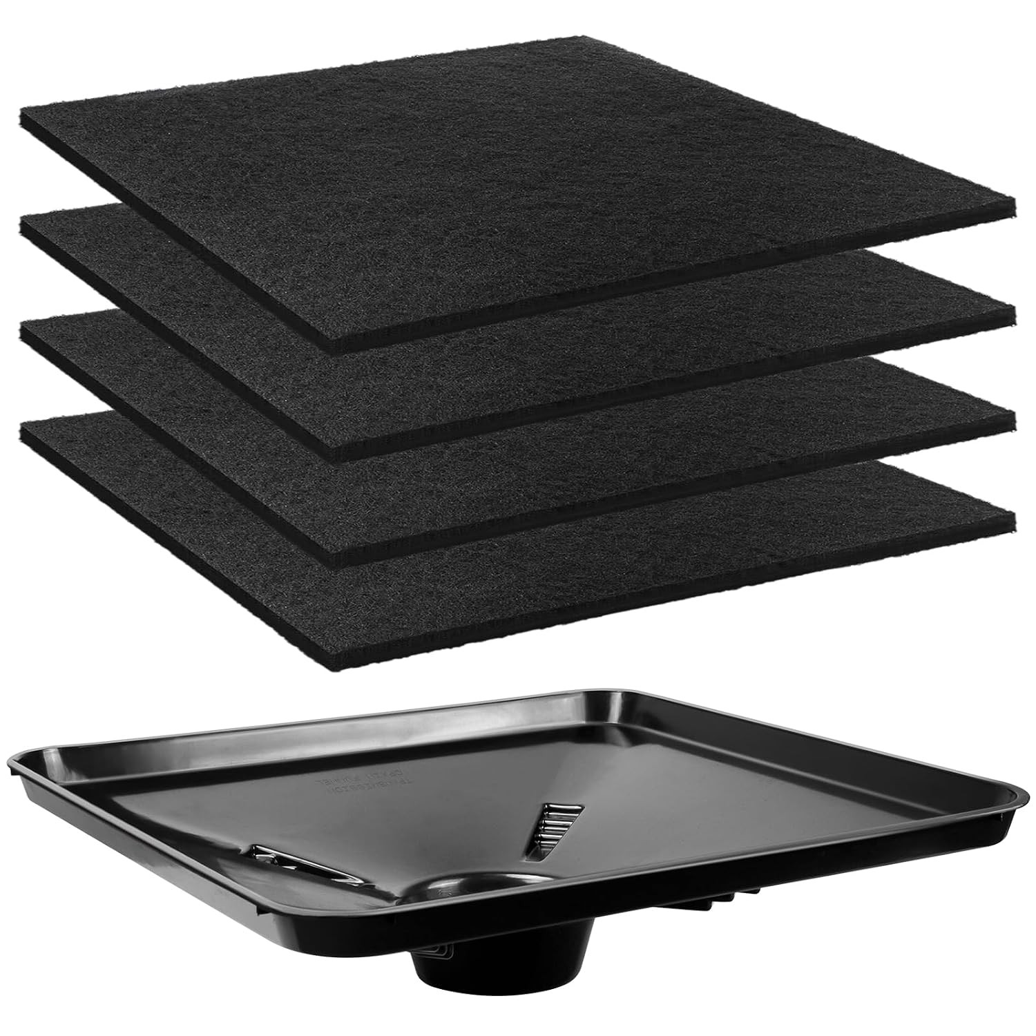 17892 Transmission Drain Pan for Lisle and 4 Pcs 22'' Oil Drain Splash Pad, 8703