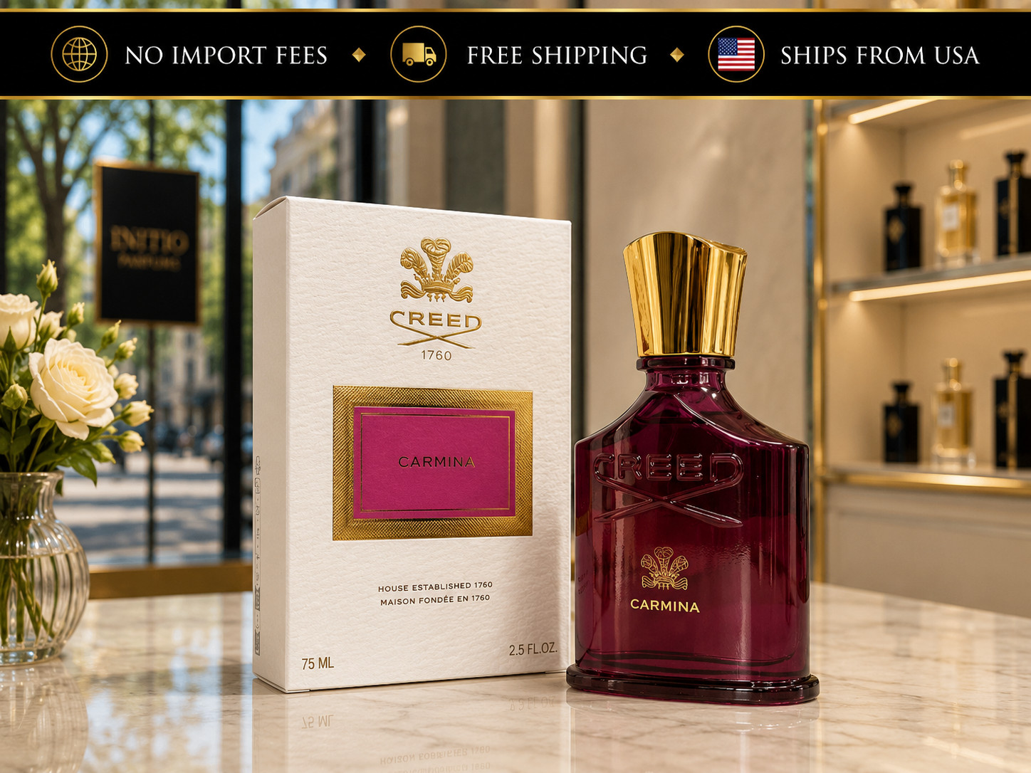 creed carmina Eau de Parfum for women 75 ml New in Sealed Box TESTER