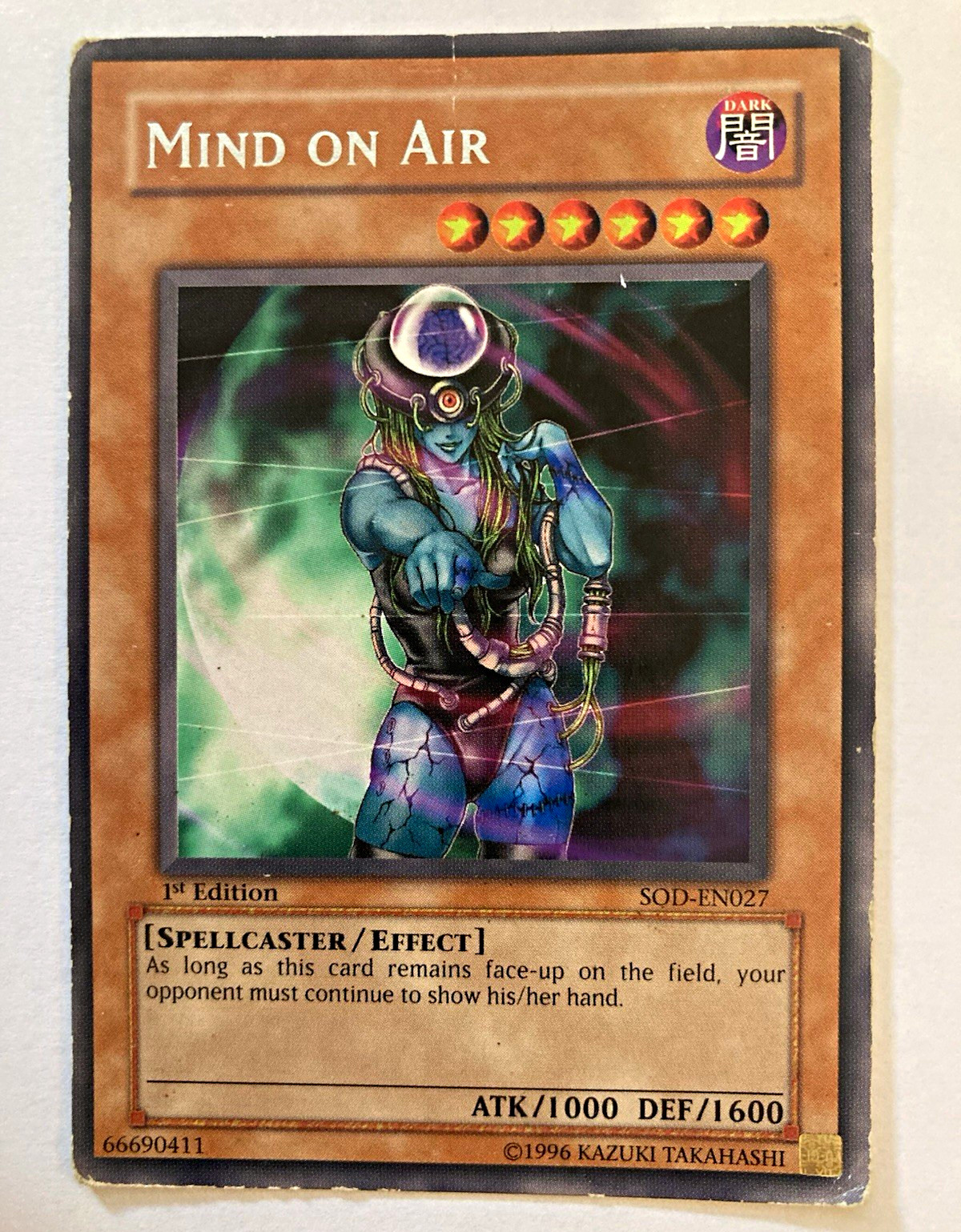 Konami Yu-Gi-Oh Mind on Air SOD-EN027 Soul of the Duelist 1st Ed