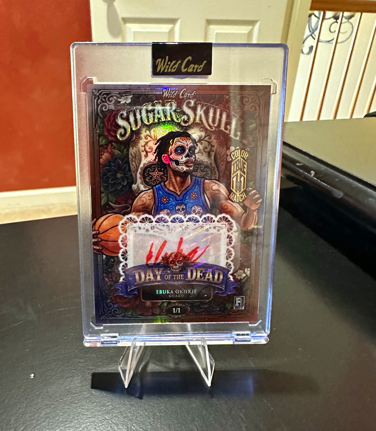 Wild Card 2026 Sugar Skull Ebuka Okorie Auto 1/1 SSCMa3-E01A