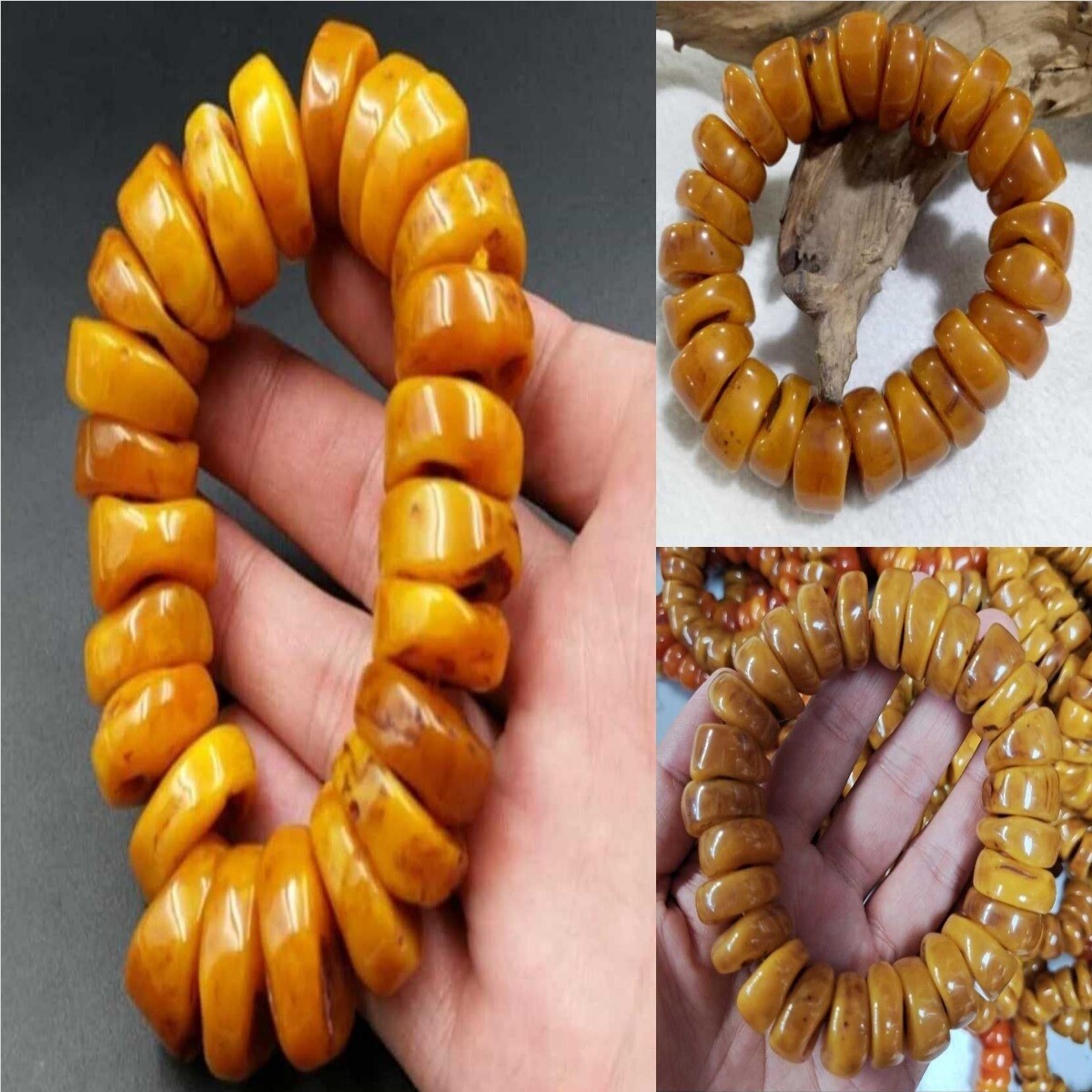 Tibet beeswax bronze Abacus beads Bracelets Casual Cuff Wrap Unique Teens