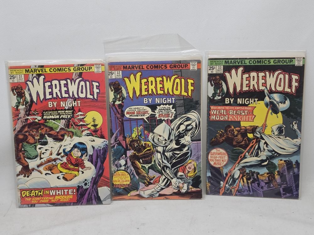 Werewolf By Night #31 32 & 33 Comic Books 1st & 2nd Appearance of M (AZP032452)