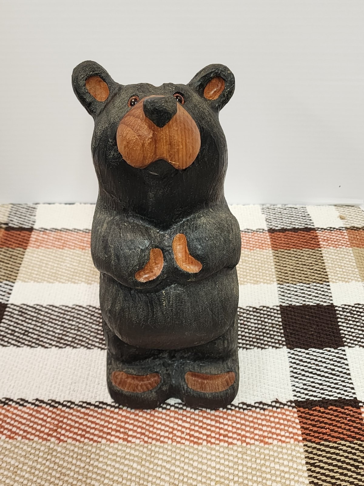 Jeff Fleming Bear Solid Wood Carving BIG SKY CARVERS 13” BAREFOOT BEAR Petey Jeff Fleming Bear Solid Wood Carving BIG SKY CARVERS 13” BAREFOOT BEAR Petey