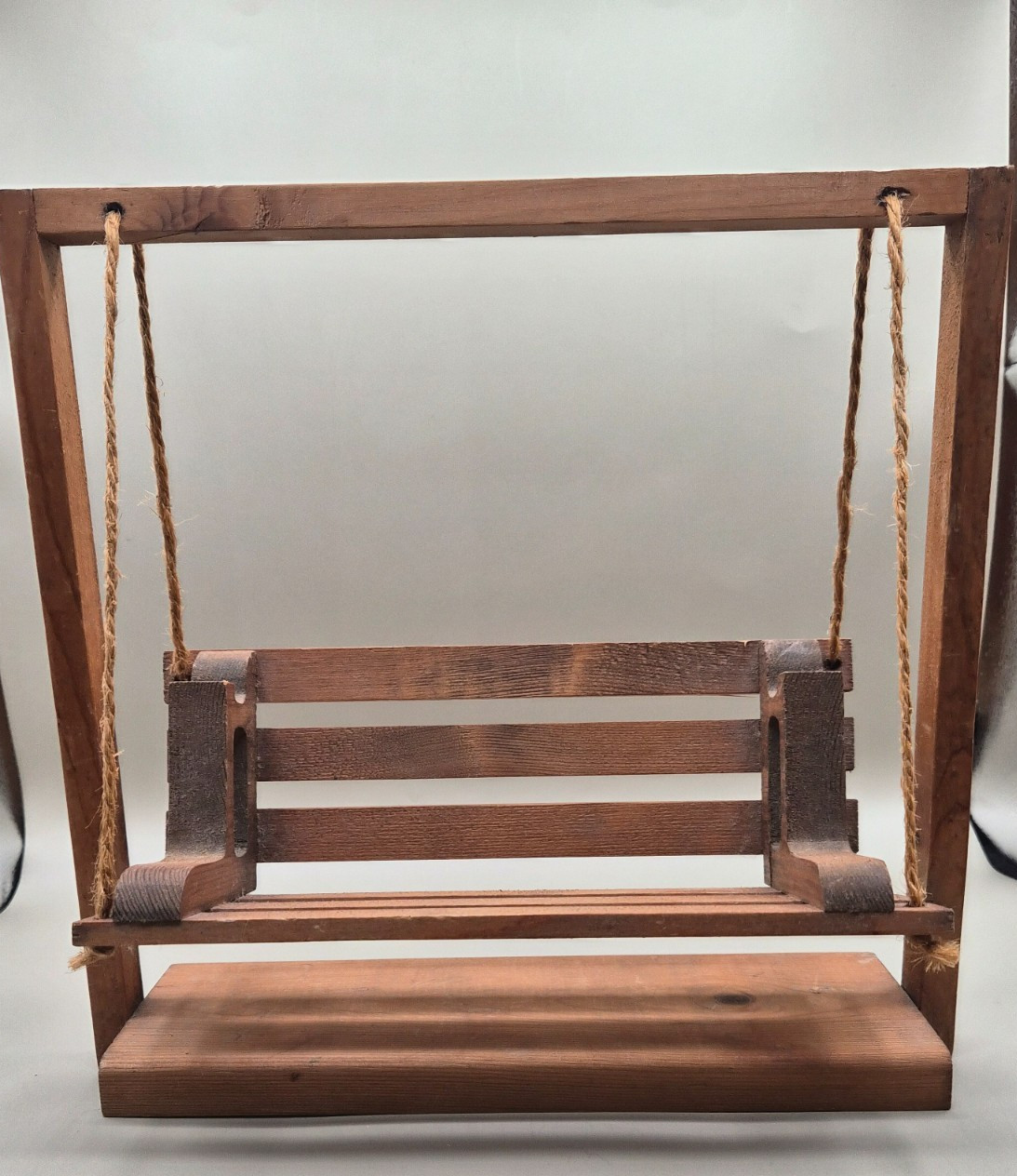 Vintage Mother Hubbard’s Miniature Wooden Porch Swing Decor - Grabill Indiana Vintage Mother Hubbard’s Miniature Wooden Porch Swing Decor - Grabill Indiana