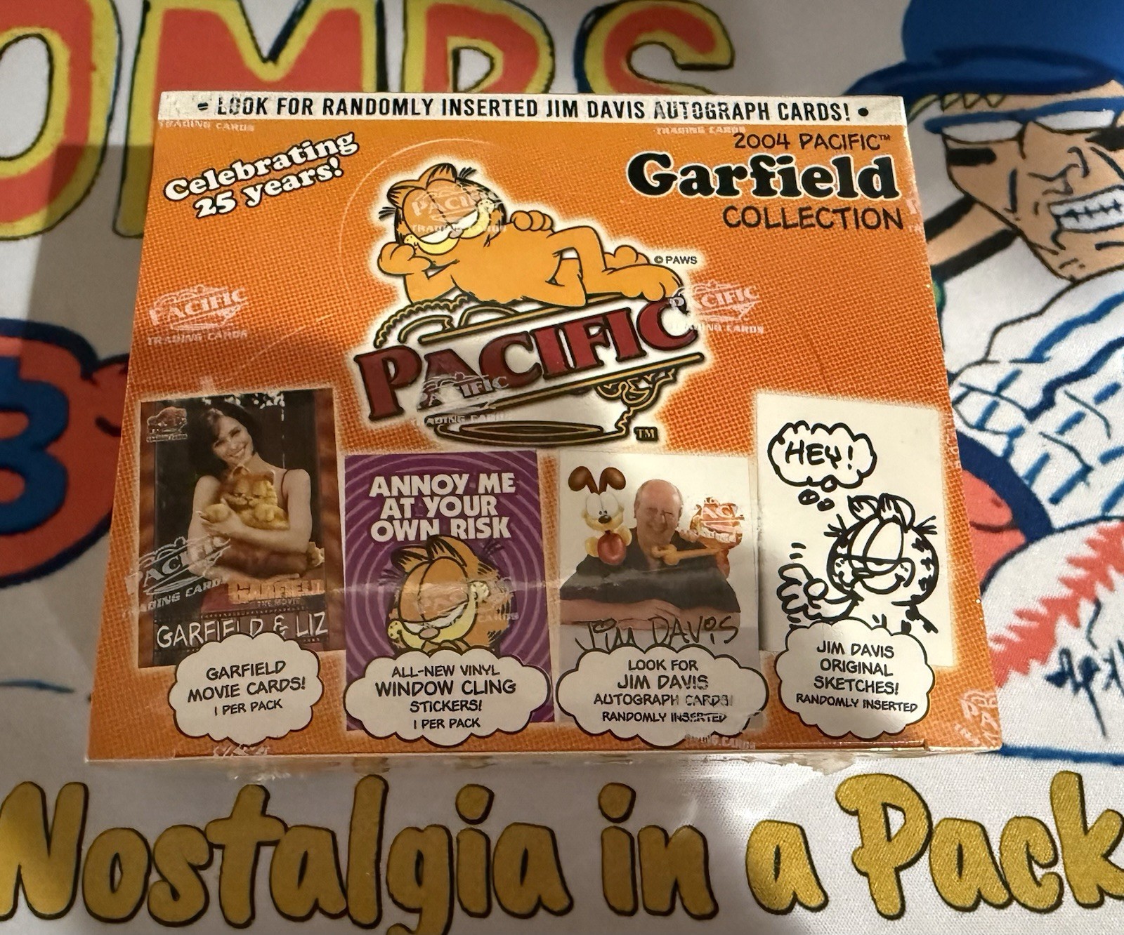 Garfield 2004 Pacific Collection FACTORY SEALED BOX 24 Packs JIM DAVIS Sketches Garfield 2004 Pacific Collection FACTORY SEALED BOX 24 Packs JIM DAVIS Sketches