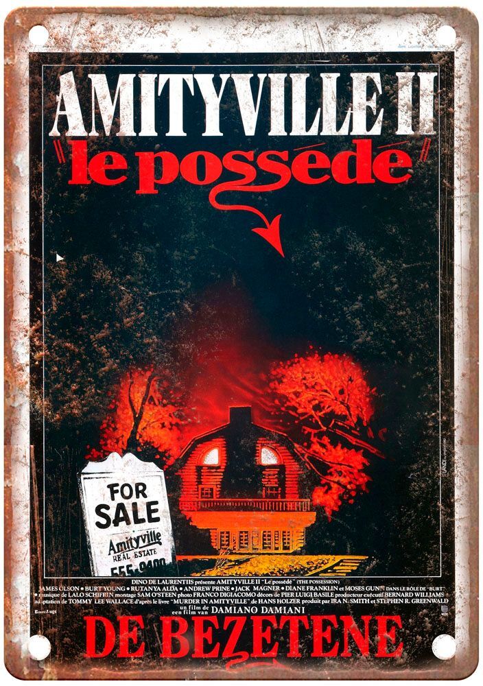 Amityville 2 Possession Vintage Movie Poster Old Retro Look Metal Sign MP137 Amityville 2 Possession Vintage Movie Poster Old Retro Look Metal Sign MP137