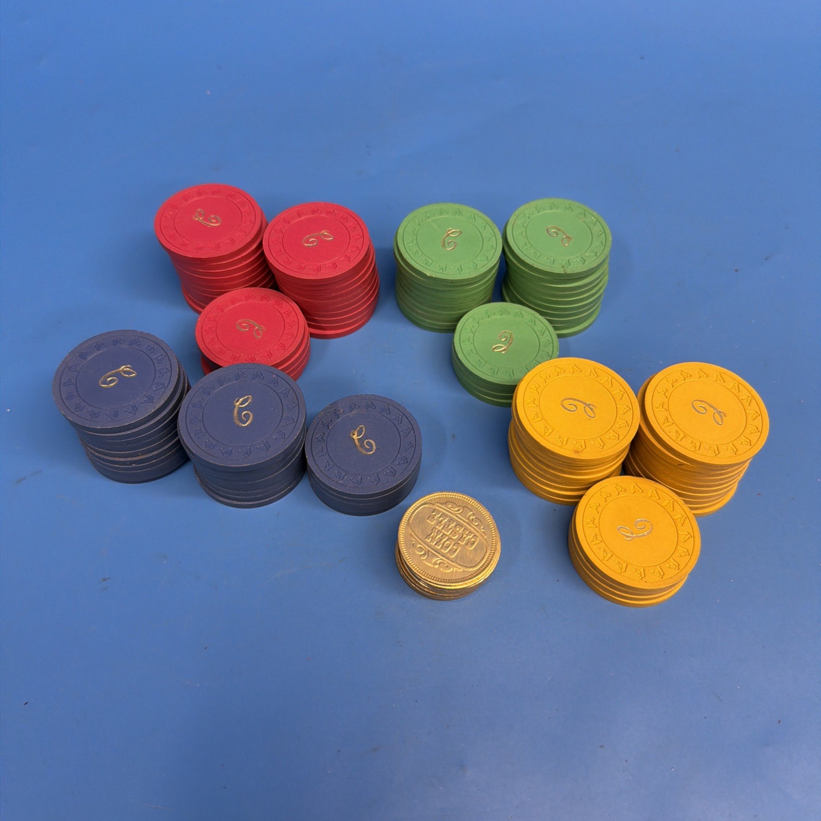 Vintage Nox Horse Head Poker Chips 98 + 11 Coin Castle Tokens Lot 109 Pcs