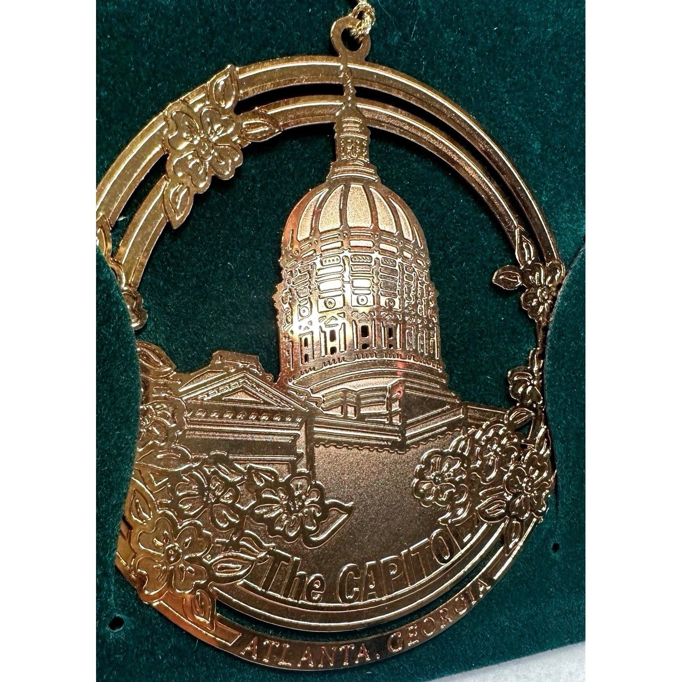 The Atlanta Collection Georgia State Capitol Gold Tone Ornament Atlanta GA The Atlanta Collection Georgia State Capitol Gold Tone Ornament Atlanta GA