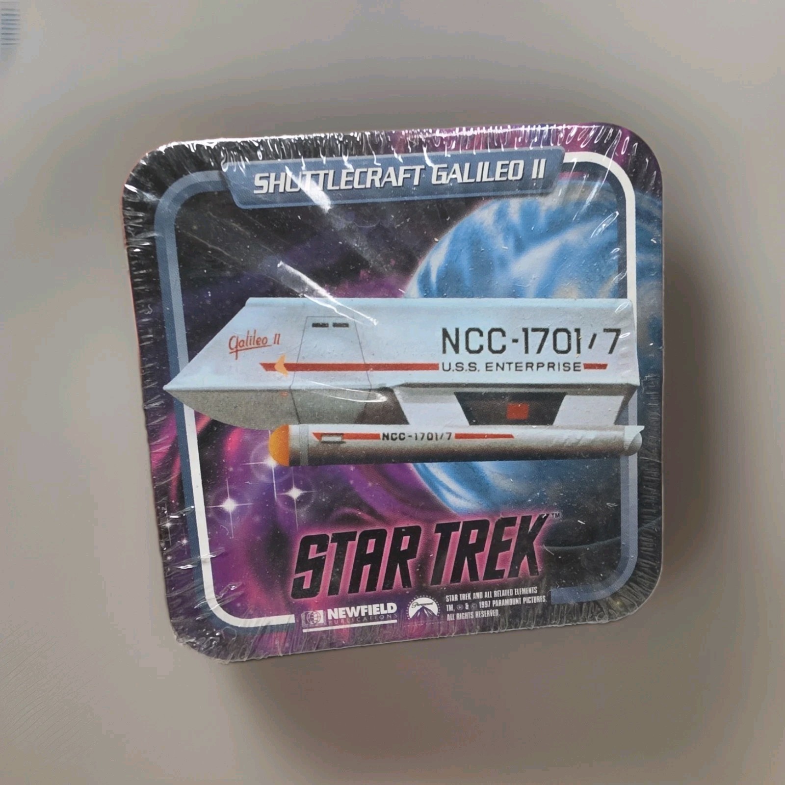 Vintage 1997 Newfield Star Trek Space Ships Coasters Lot Of 12 - G3