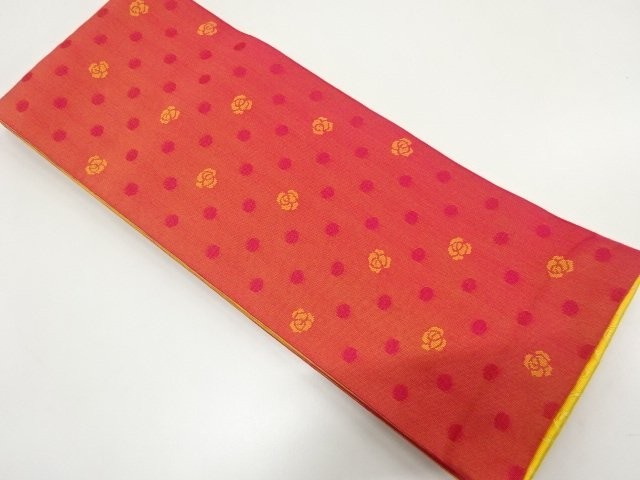 7844278: JAPANESE KIMONO JAPANESE HANHABA OBI / REVERSIBLE / WOVEN ROSE 7844278: JAPANESE KIMONO JAPANESE HANHABA OBI / REVERSIBLE / WOVEN ROSE