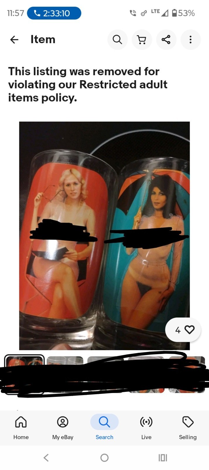 Vintage 1970s Peek A Boo Striptease Novelty Bar Glass Tumbler Pin Up Spencer...