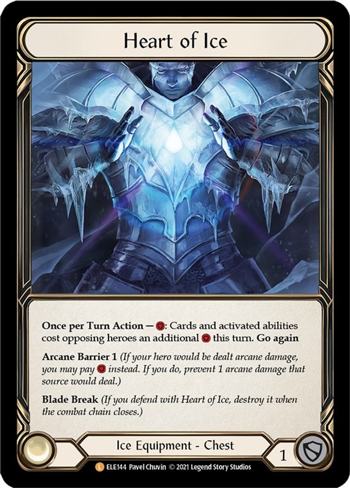 Heart of Ice 1st Edition Cold Foil [ELE - ELE144] NM