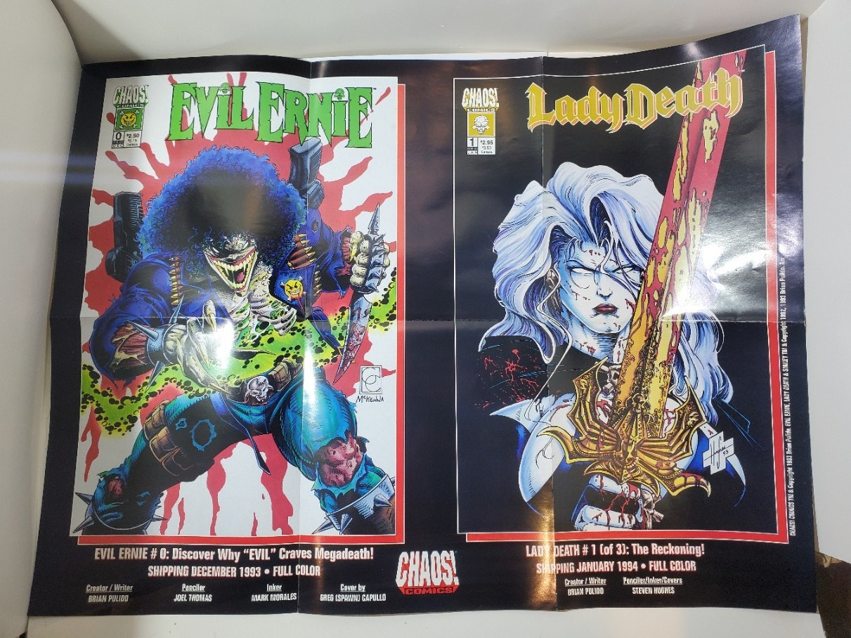 1993 Chaos Comics Evil Ernie Lady Death Comic Book Store 18\