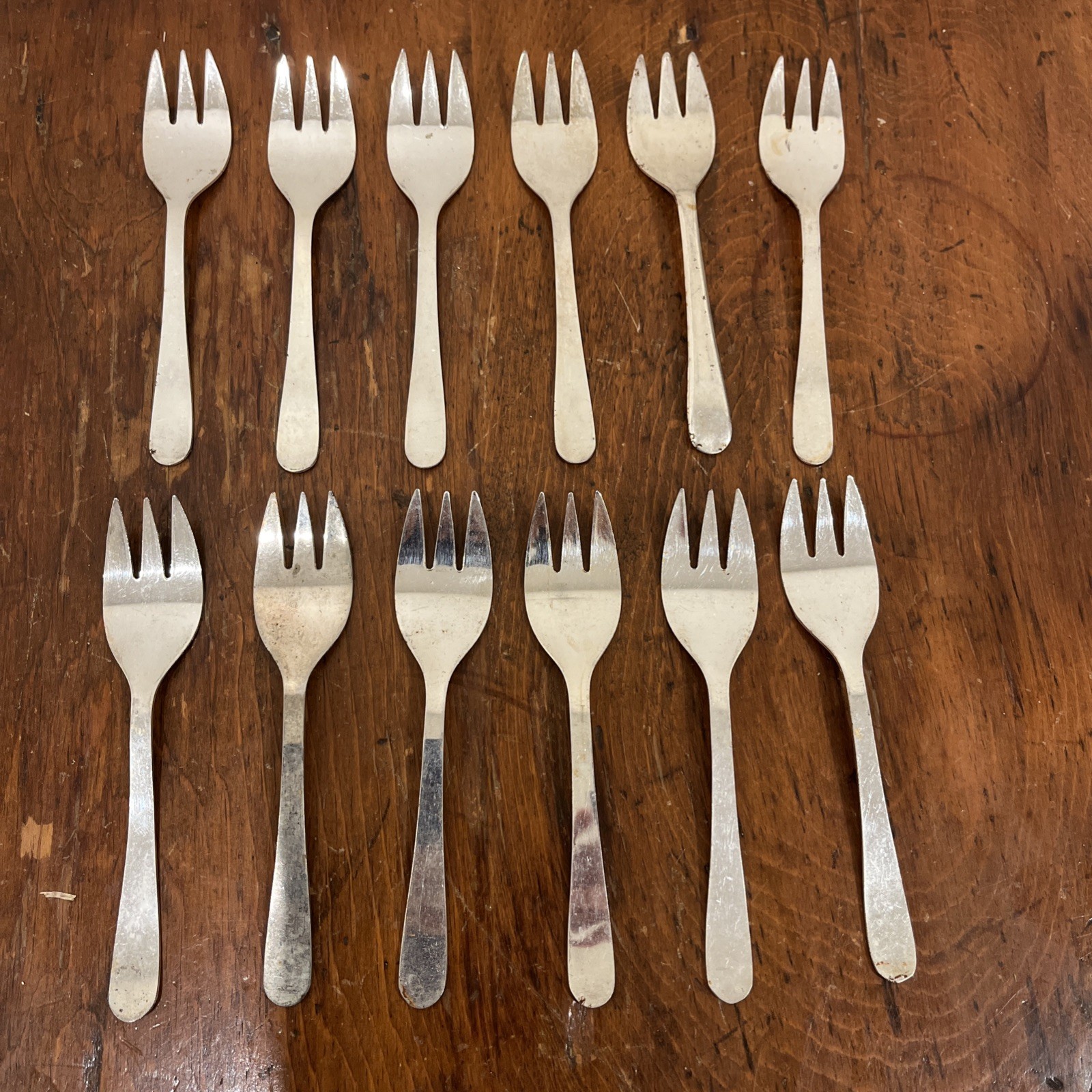 Italy Silver Plated 12 Small Forks 5\