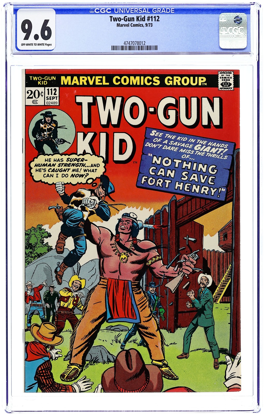 Two-Gun Kid #112 CGC 9.6 1973 4747078012