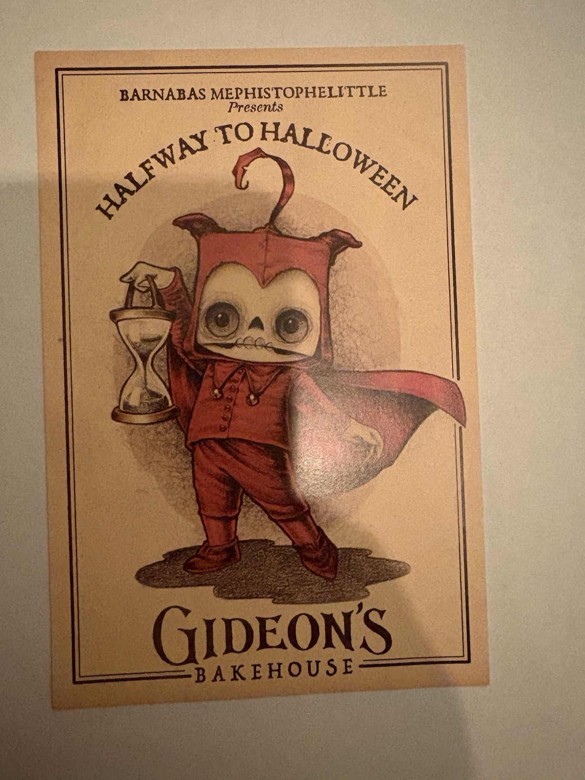 Gideon's Bakehouse Halfway to Halloween May 2021 Barnabus Mephistophelittle Menu Gideon's Bakehouse Halfway to Halloween May 2021 Barnabus Mephistophelittle Menu