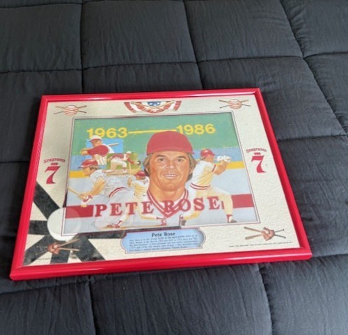 Seagram\'s 7 mirror Pete Rose Cincinnati Reds