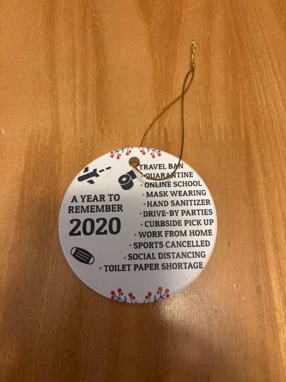 Custom 2020 A Year to Remember Christmas Ornament – Pandemic Quarantine – New Custom 2020 A Year to Remember Christmas Ornament – Pandemic Quarantine – New