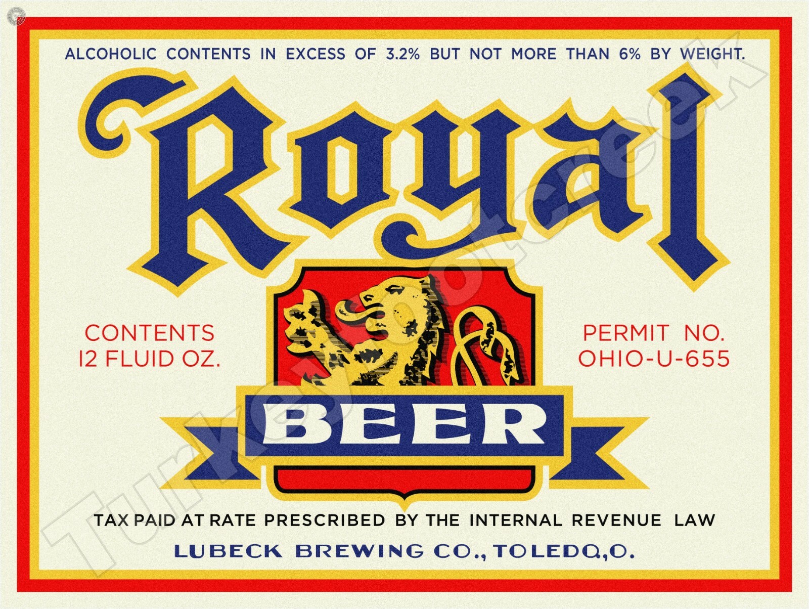 Royal Beer Label 9\