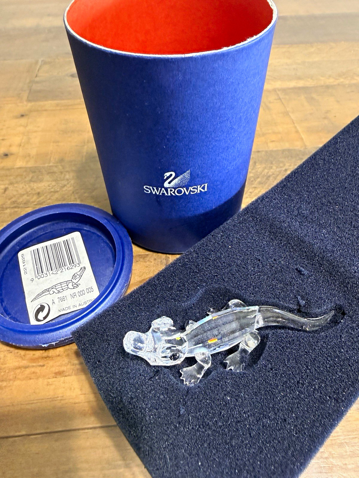 Swarovski Crystal Alligator Figurine 221629 Retired Vintage MIB Swarovski Crystal Alligator Figurine 221629 Retired Vintage MIB