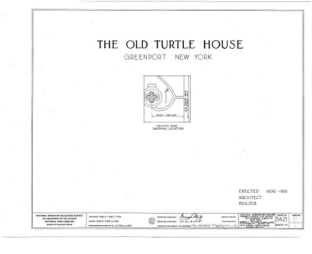 Photo:Greenport Center New York Old Turtle House 1800s HABS Post Road