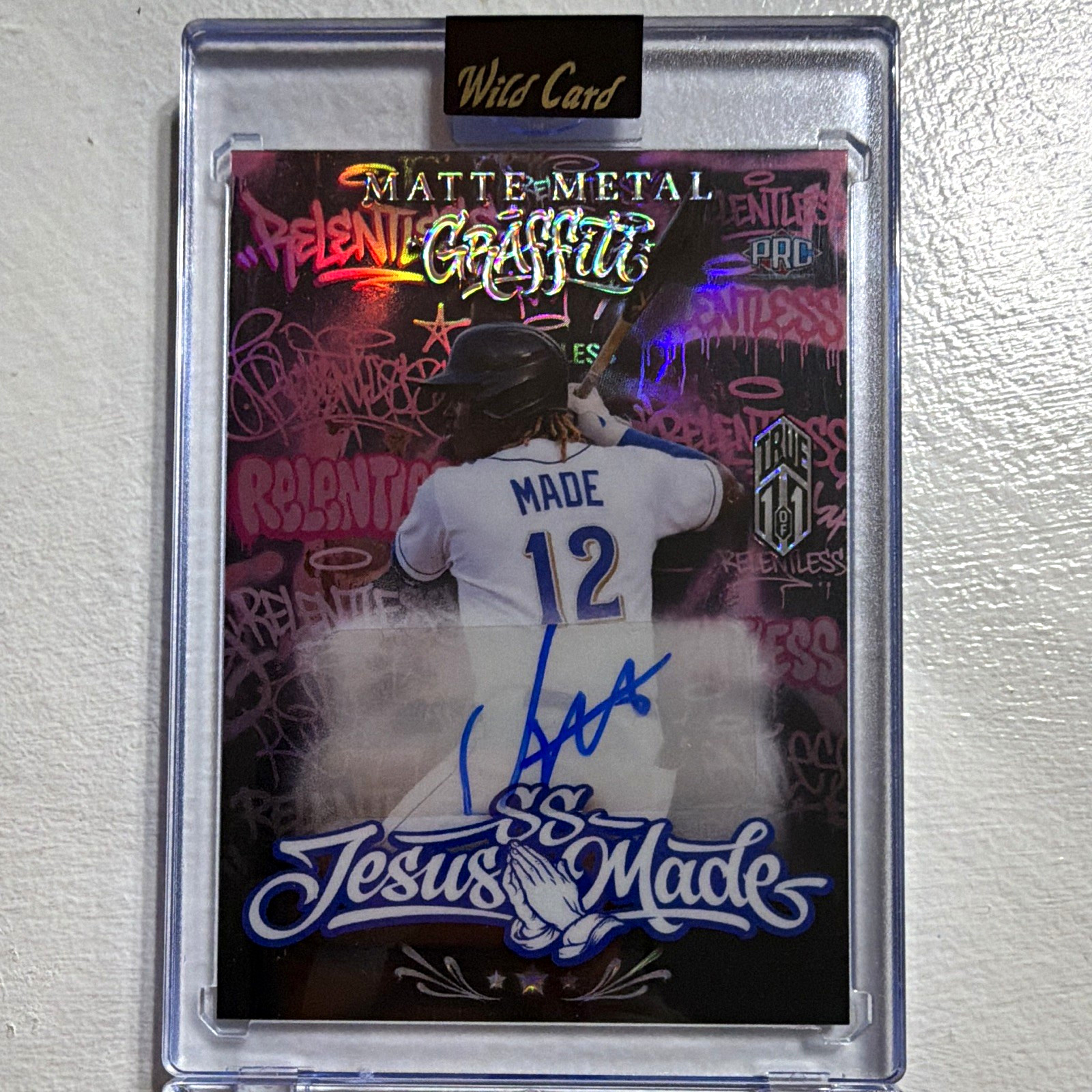 Wild Card 2026 Matte Metal Graffiti Jesus Made Auto True 1/1