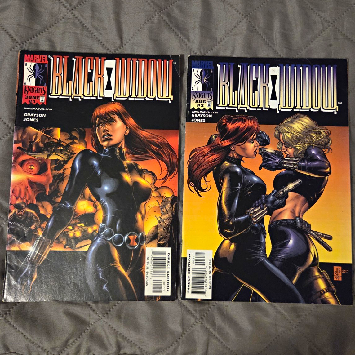 Black Widow #1 #3 (1999) NM/NM+ Marvel Knights - 1st App Yelena Belova Key Lot