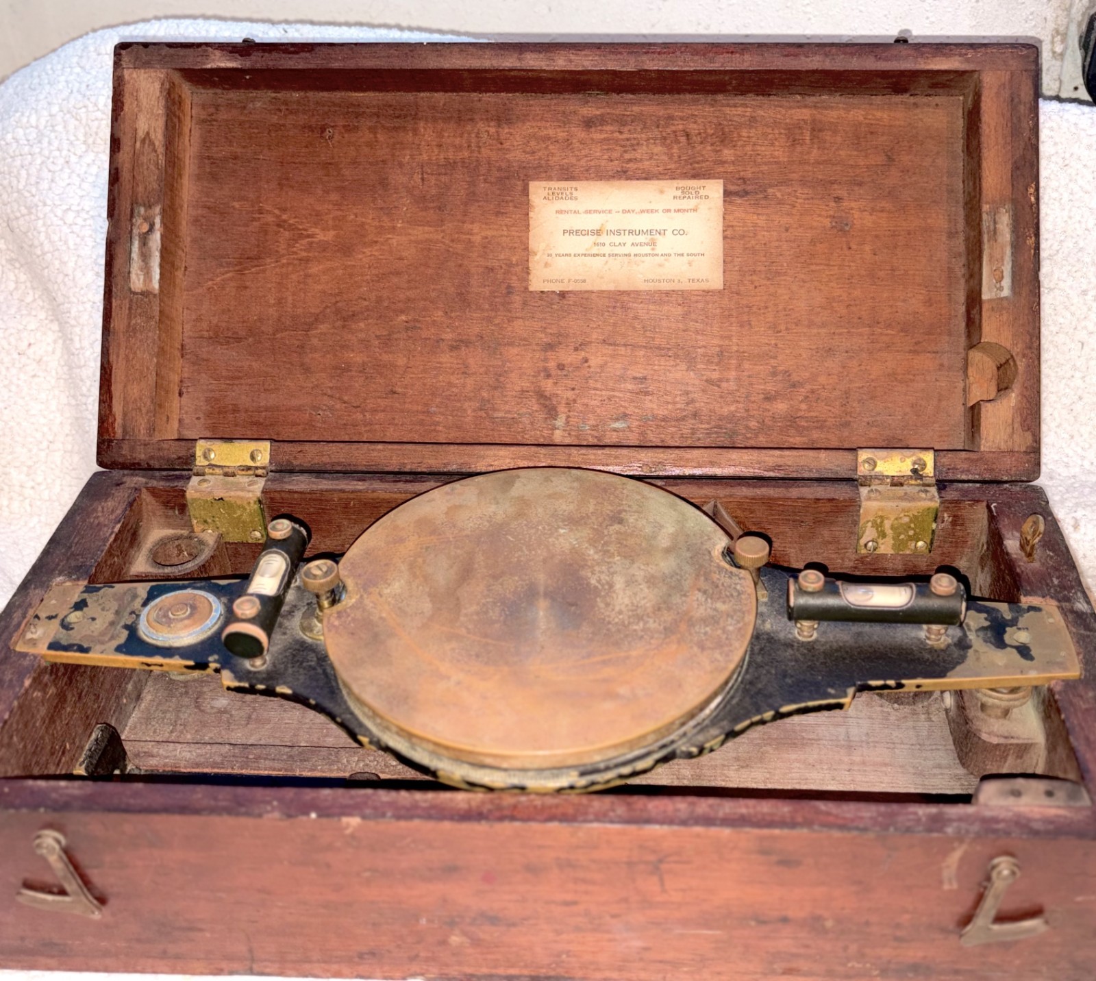 W & L.E Gurley  Antique American Surveyor’s Vernier Compass Kit
