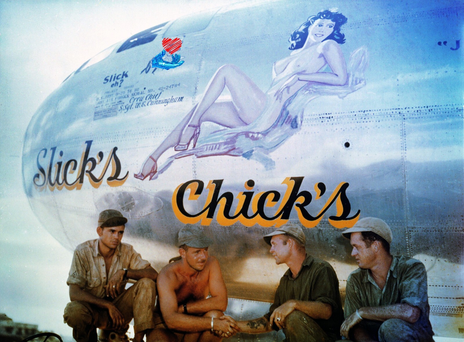 WWII Photo USAAF Boeing B-29 Superfortress 20AF 500BG882BS Iwo Jima