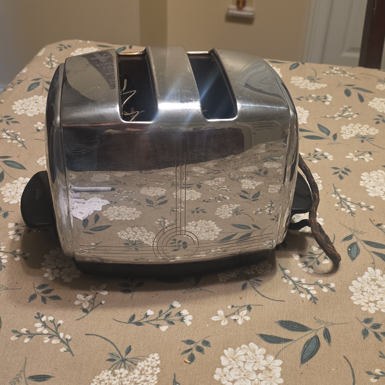 Rare Sunbeam Mo. T-20 Radiant Control Chrome Art Deco 1940's-1950's Toaster