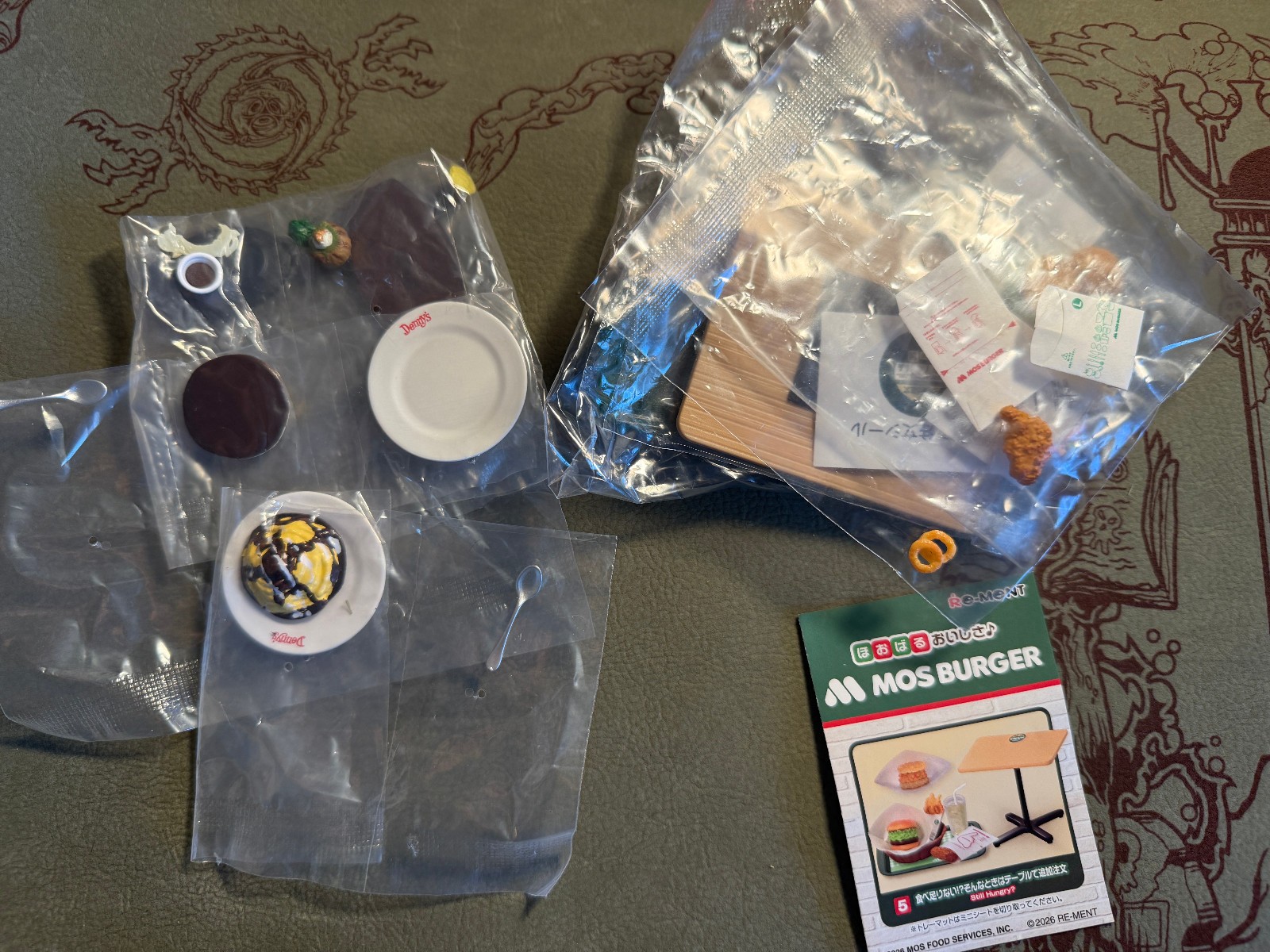 Gashapon Japanese Japan Gacha Toy LOT 2026 | Denny's Mos Burger FOOD