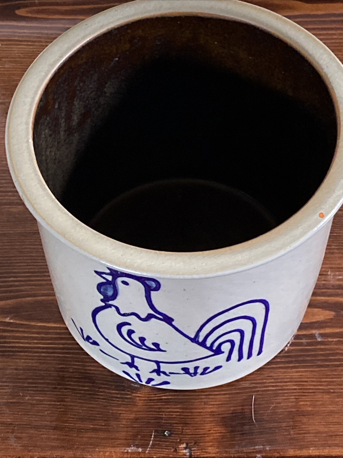 Vintage Beaumont Brothers Crock Jar Pottery 6 X 4.5”