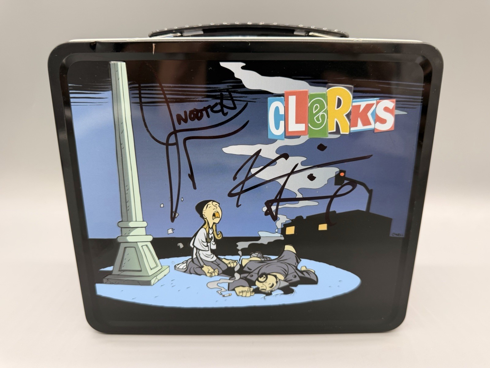 Kevin Smith & Jason Mewes Double Signed Clerks Jay & Silent Bob Lunch Box